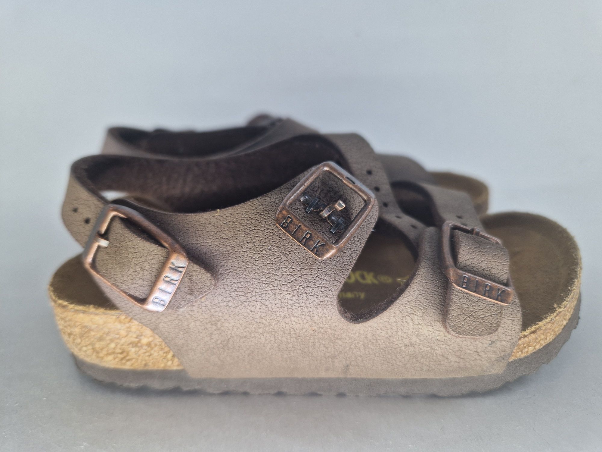 Sandale noi Birkenstock din piele, nr 26, pentru copii, unisex