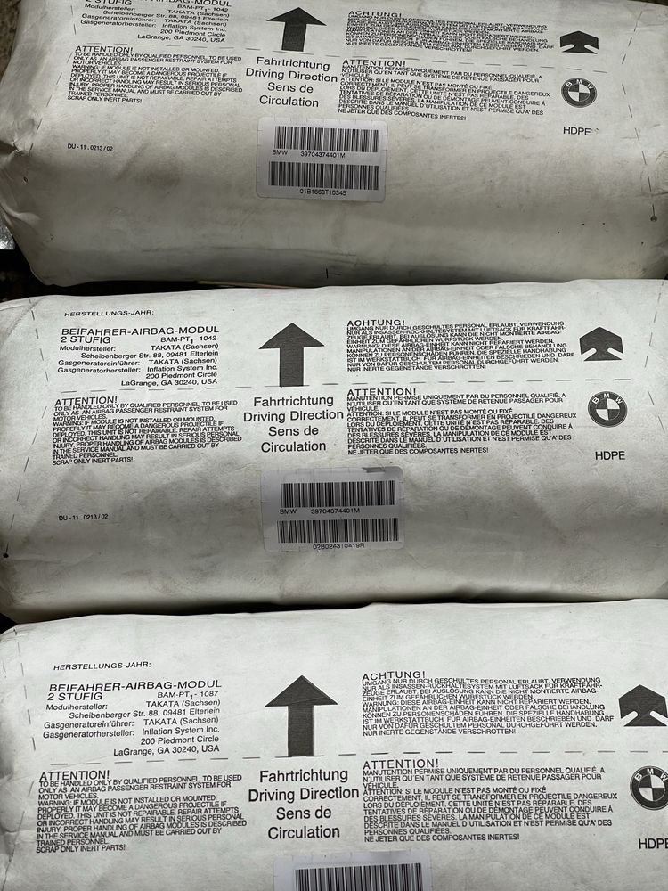 8 бр. Airbag табло BMW E46