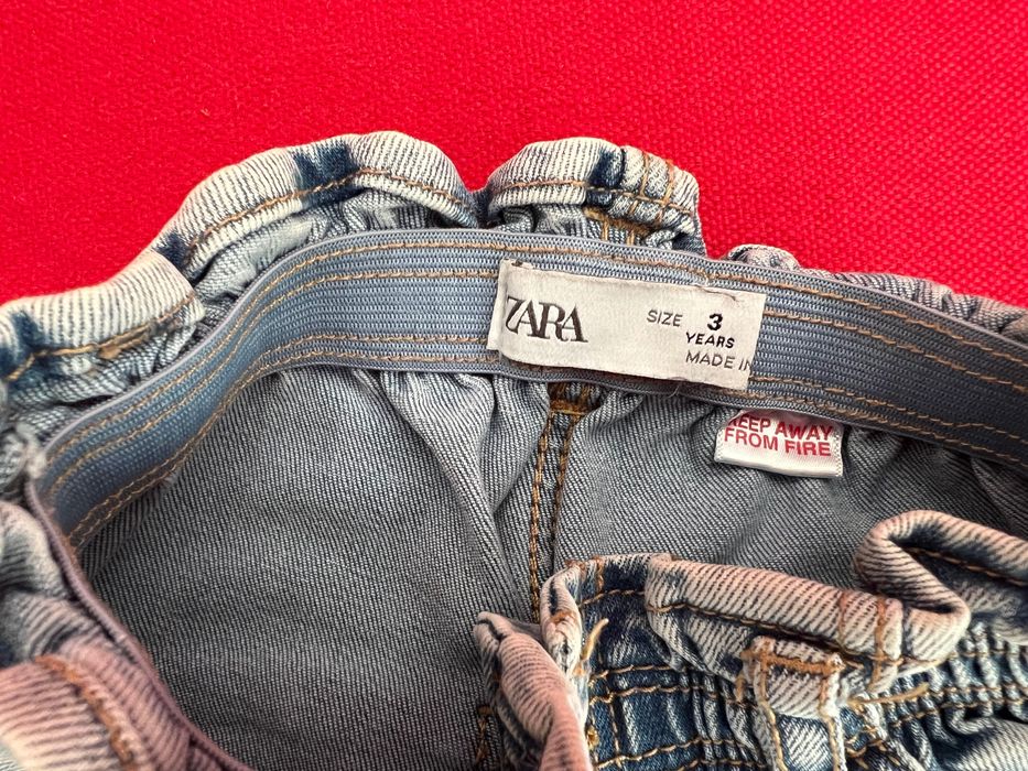 къси дънкови панталонки ZARA