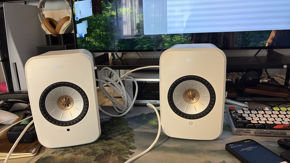 Boxe active KEF LSX II 2 albe garantie 2028