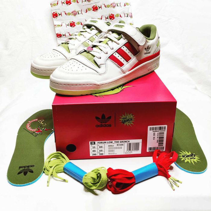 Кроссовки Adidas FORUM LOW X THE GRINCH Оригинал 44-45 \ 11 US Подарок