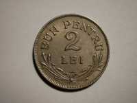 Moneda BUN PENTRU 2 LEI 1924 Ferdinand - Poissy -24-