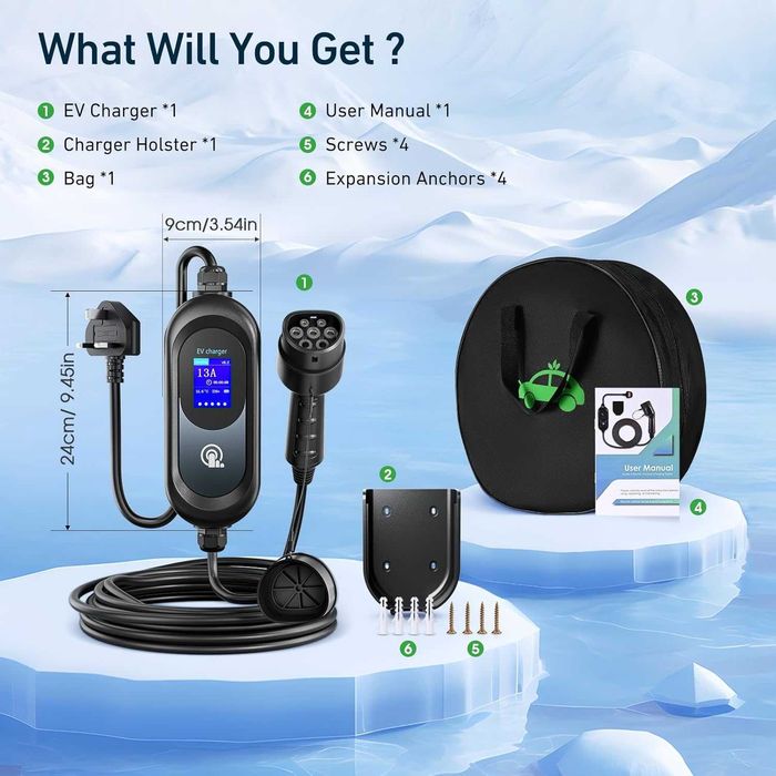 Зарядно за електрическа кола Hybrid с Wi-Fi EV Тype 2