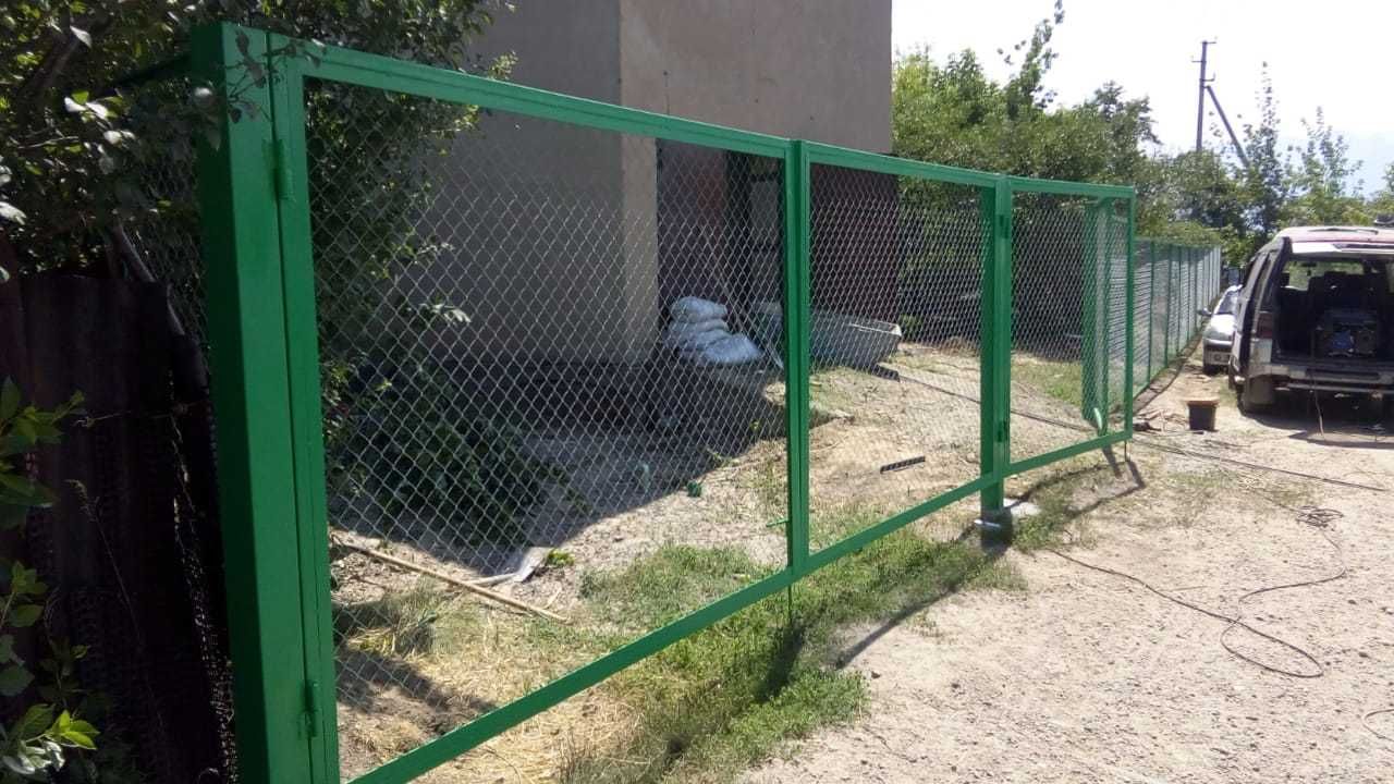Забор из сетки Рабица от 8 000 тг за кв.м.