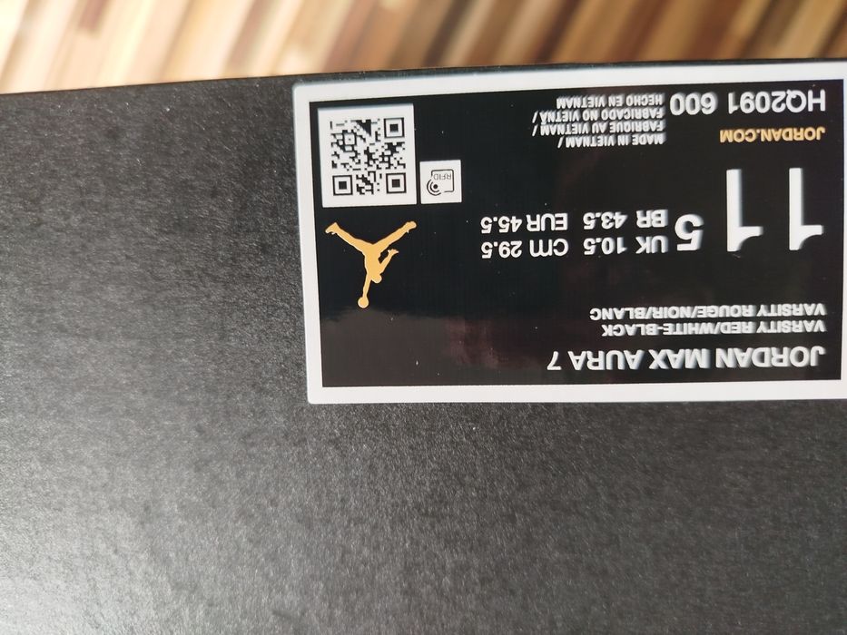Нови оригинални маратонки Jordan max aura 7 номер-45.5