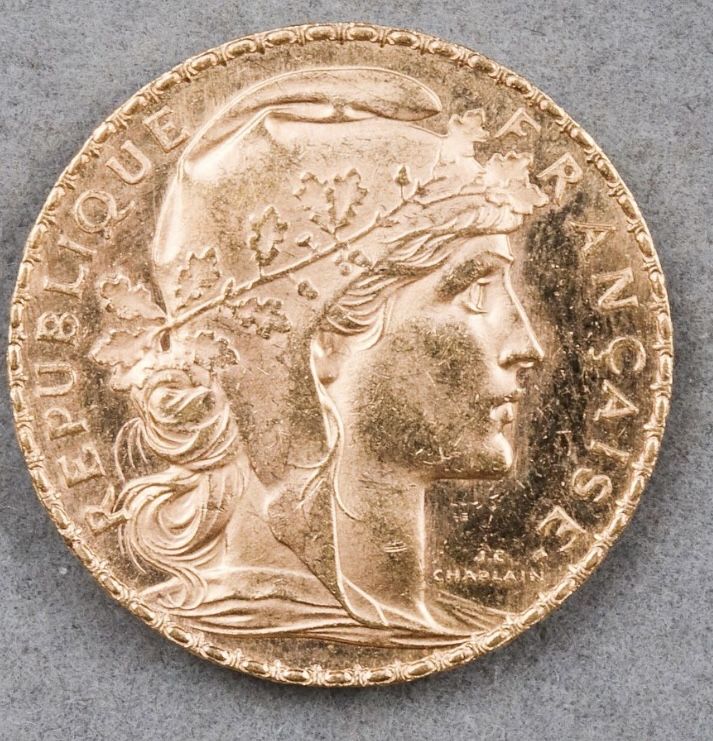 Moneda aur 20 franci / cocosel