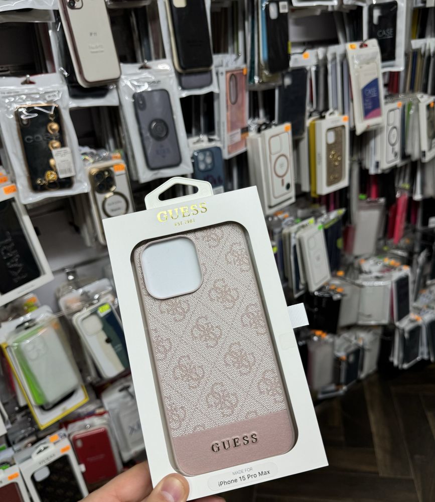 Iphone 15 pro max Оргинален калъф на Guess
