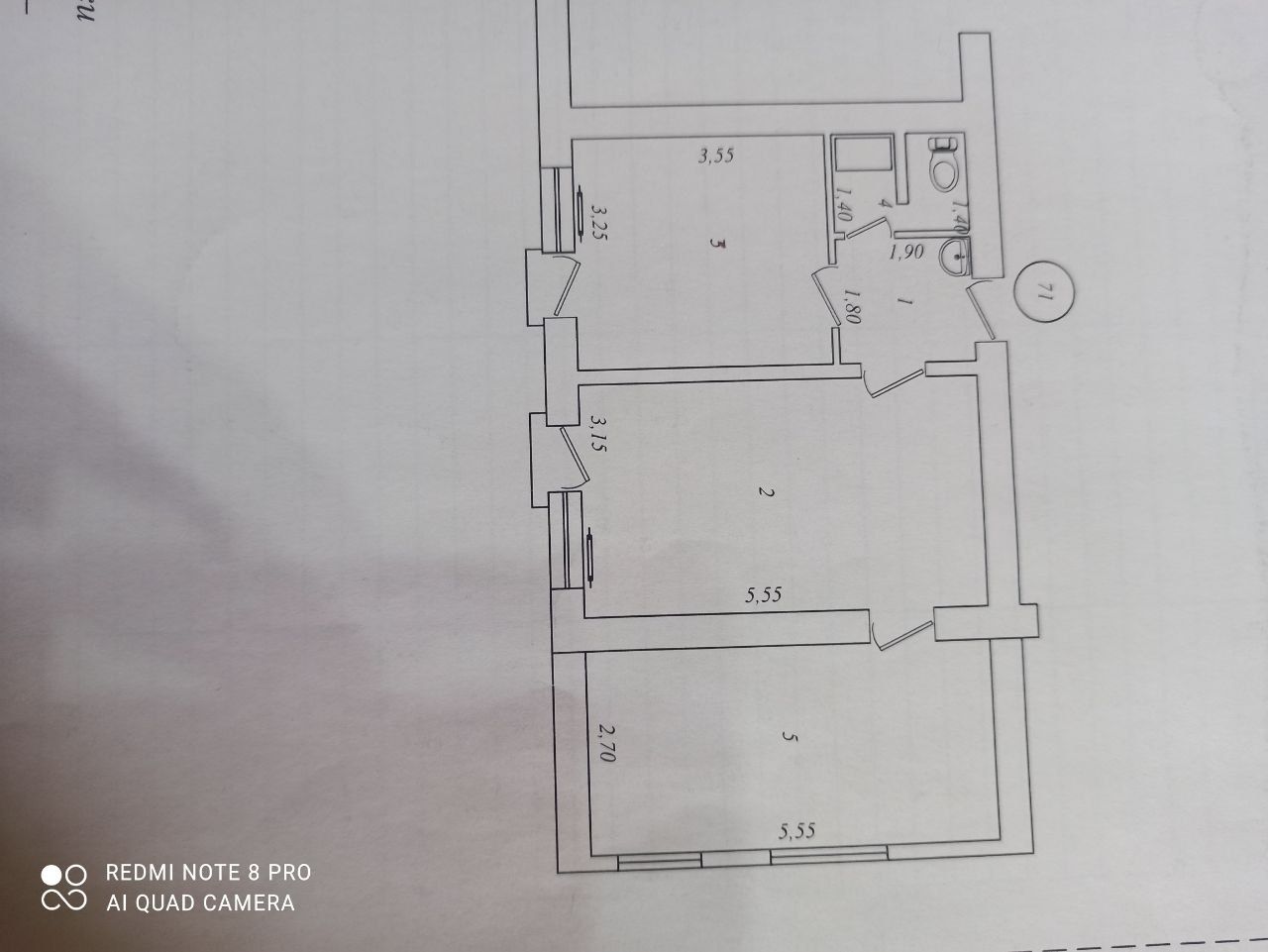 Продам квартиру трёх комнатную