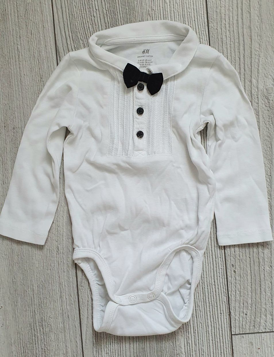 Costum bebe maneca scurta marimea 68 h&m/ next 3-6 luni