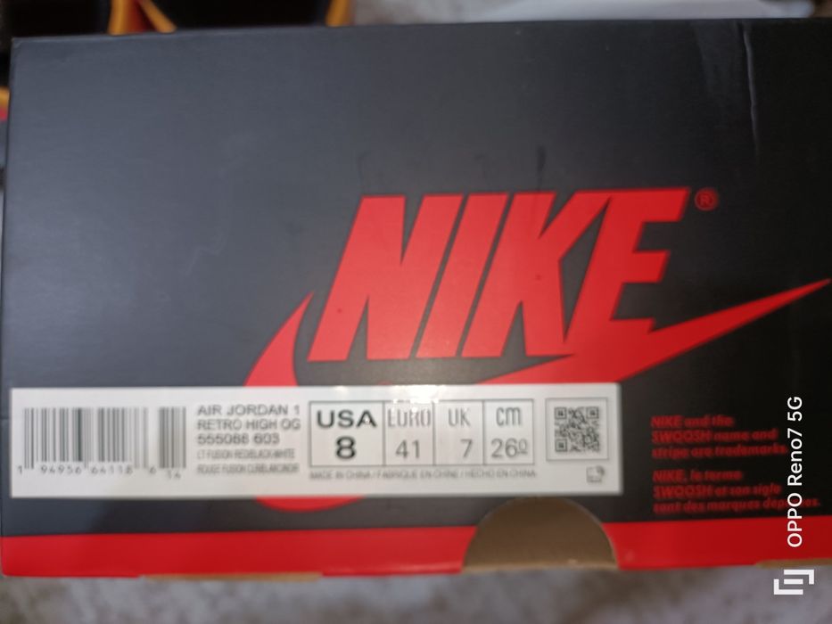 Jordan 1 Retro High OG Light Fusion Red