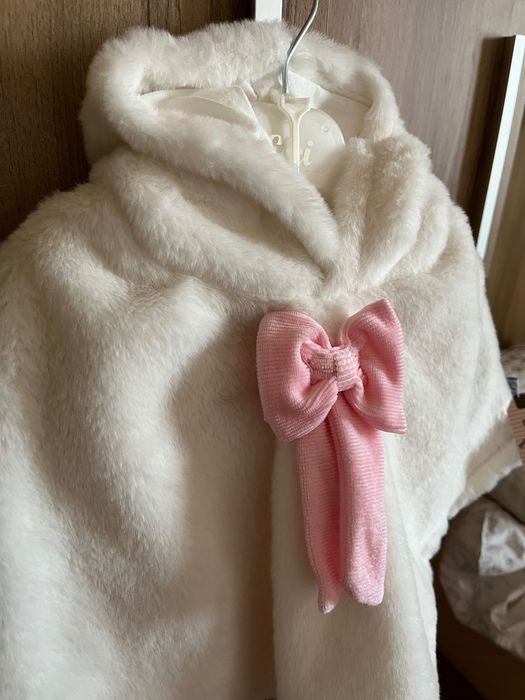 Бебешки комплект с бяло болеро - 3 части