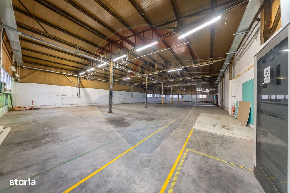 Hala 590mp,birou, curte si platforma betonata la strada Sannicolau Mic