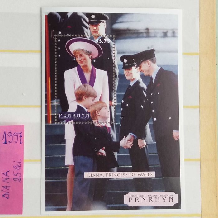 Timbre din San Marino,Vatican si Printesa Diana si Ducele de York