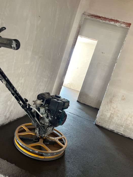 Предлагаме подови замазки с турбозолна машина и шлайфан бетон