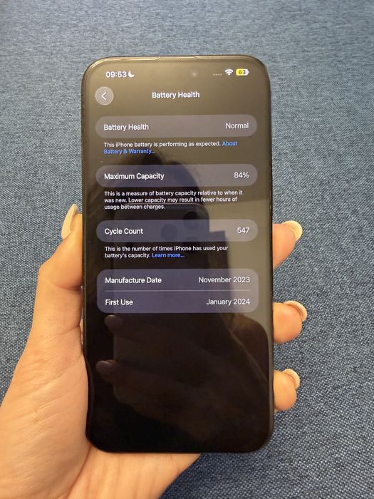 Iphone 15 Promax Black Titanium, 256GB, blocat in Orange