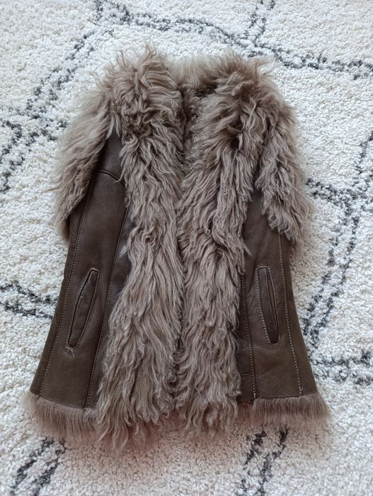 Vesta cu blana din piele naturala