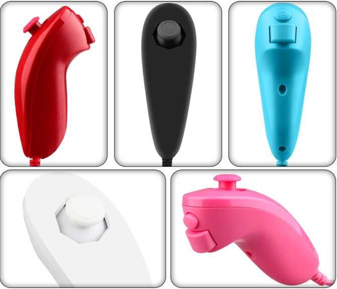 Съвместими с Nintendo Wii Nunchuk - Бял, Черен, Син, Розов, Оранжев