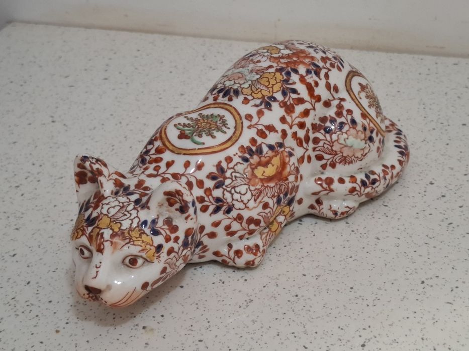 Pisică veche portelan