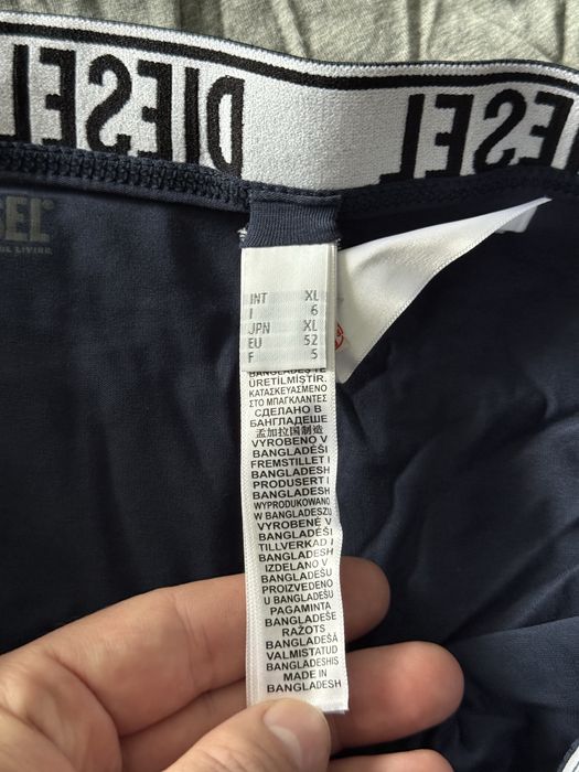 Diesel set 3 boxeri gri-negru-bleumarin marimea XL noi originali