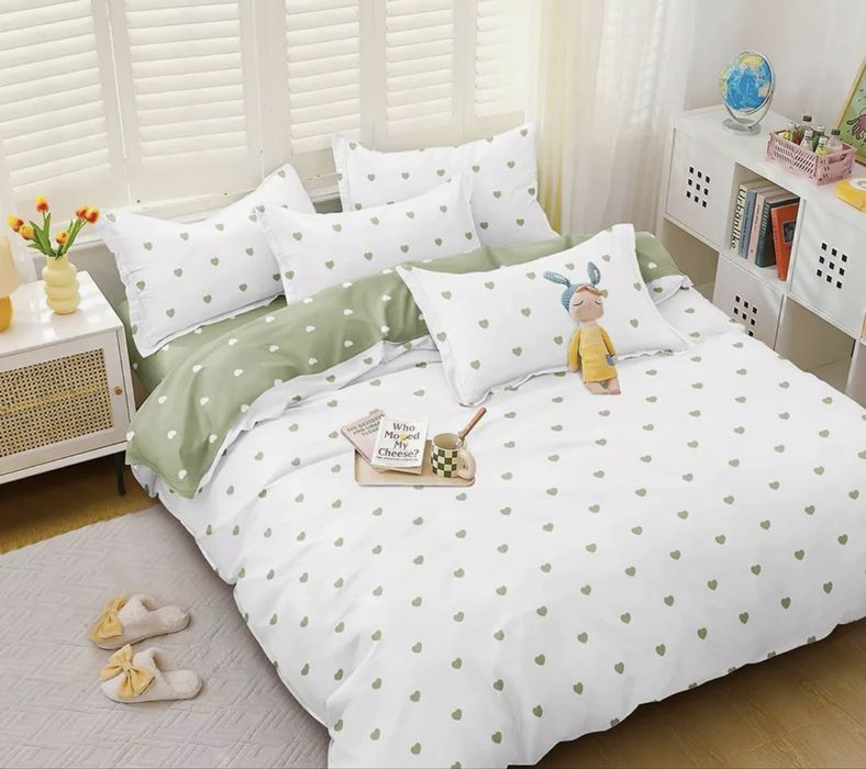 Двулицево спално бельо с ластик