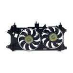 GMV radiator electroventilator Fiat Doblo (119/223), 2006-2010, Motorizare 1,3 Multijet 55/62kw; 1,9 Multijet 88kw Diesel, tip climatizare cu AC, dimensiune 2*300W/2x280mm, 2+2 pini, fara pre-rezistormm,