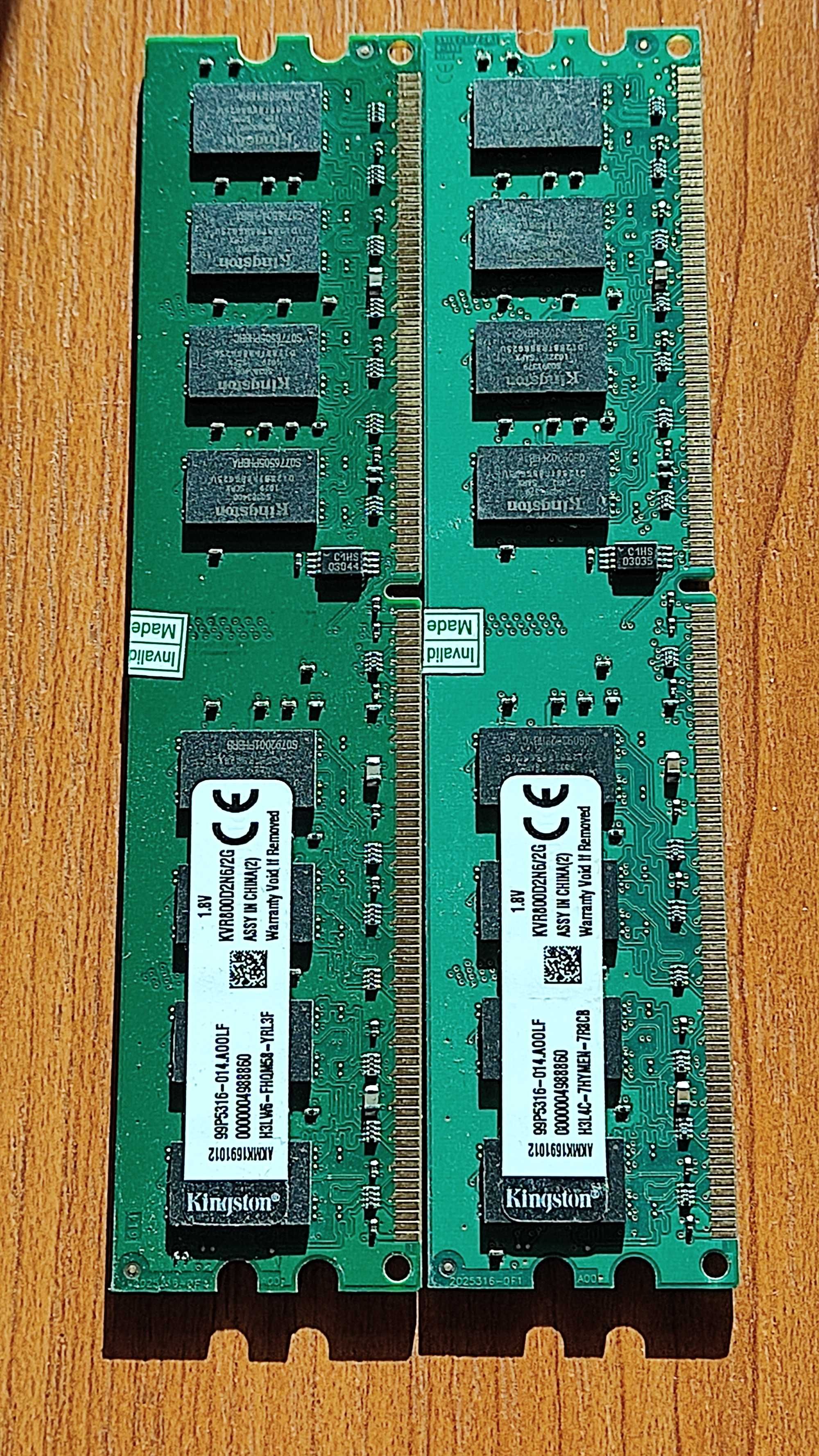 RAM памет Kingston , DDR 2,  2 х 2 GB