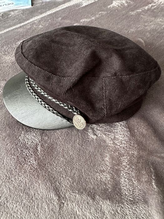 Pălărie de damă, beretă neagră, vintage