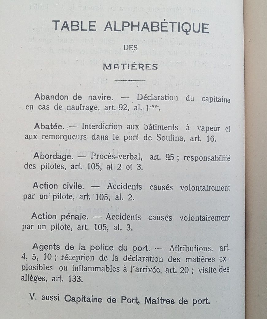 Règlement Navigation Police Bas-Danube 1911, guide, avis, Galatz, 1923