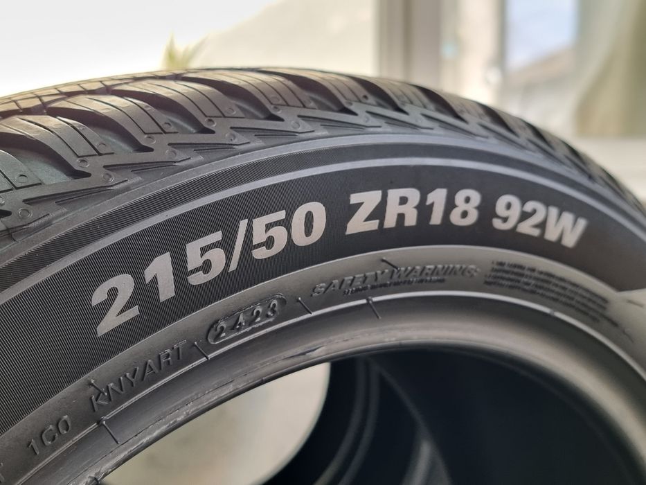 "Dot 23" 215/50/18 Kumho 4Броя: 650лв 7мм на 500км!
