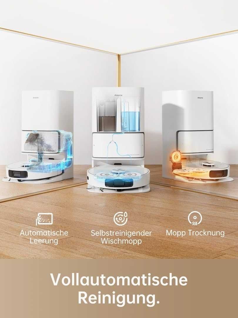 Прахосмукачка робот Dreame L10 Ultra LiDAR навигация 3D картографиране