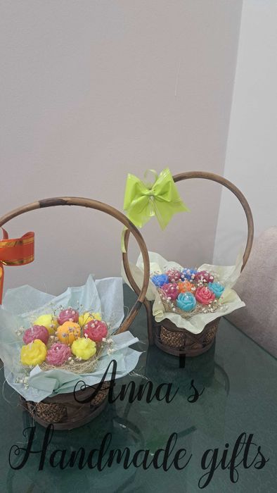 Красиви букети от соев восък