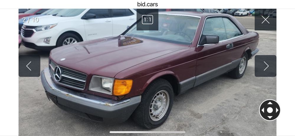 Mercedes S class coupe w126 500 SEC