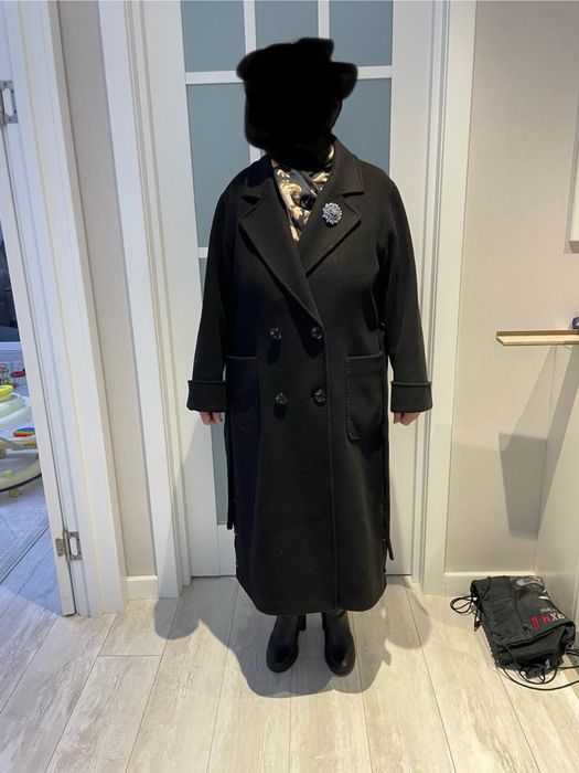 Пальто демисезонное, драп