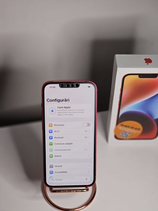 iPhone 14 Red Product 93% impecabil full box +huse/ folie / cablu