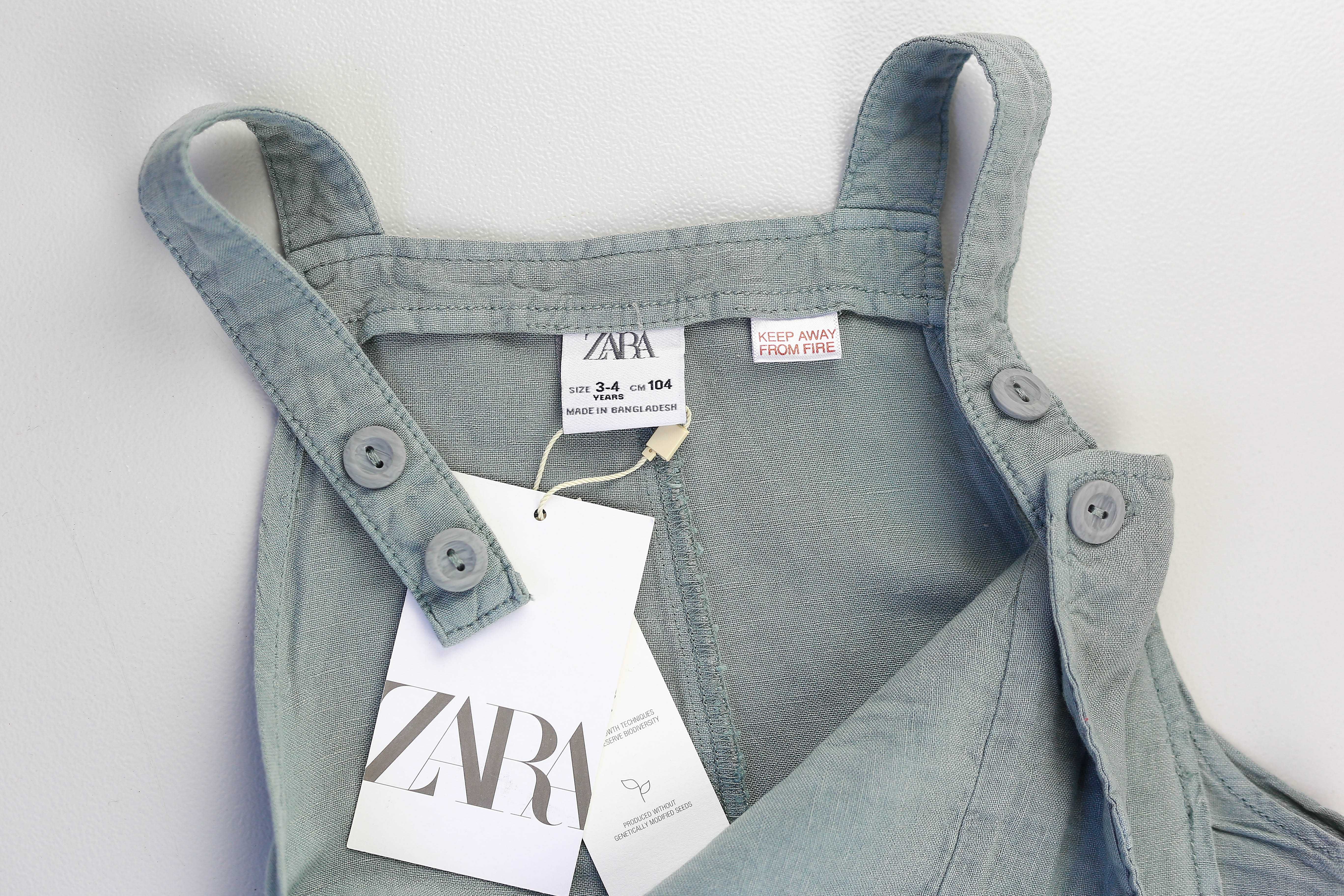 Чисто ново разкошно ленено гащеризонче на марката ZARA.