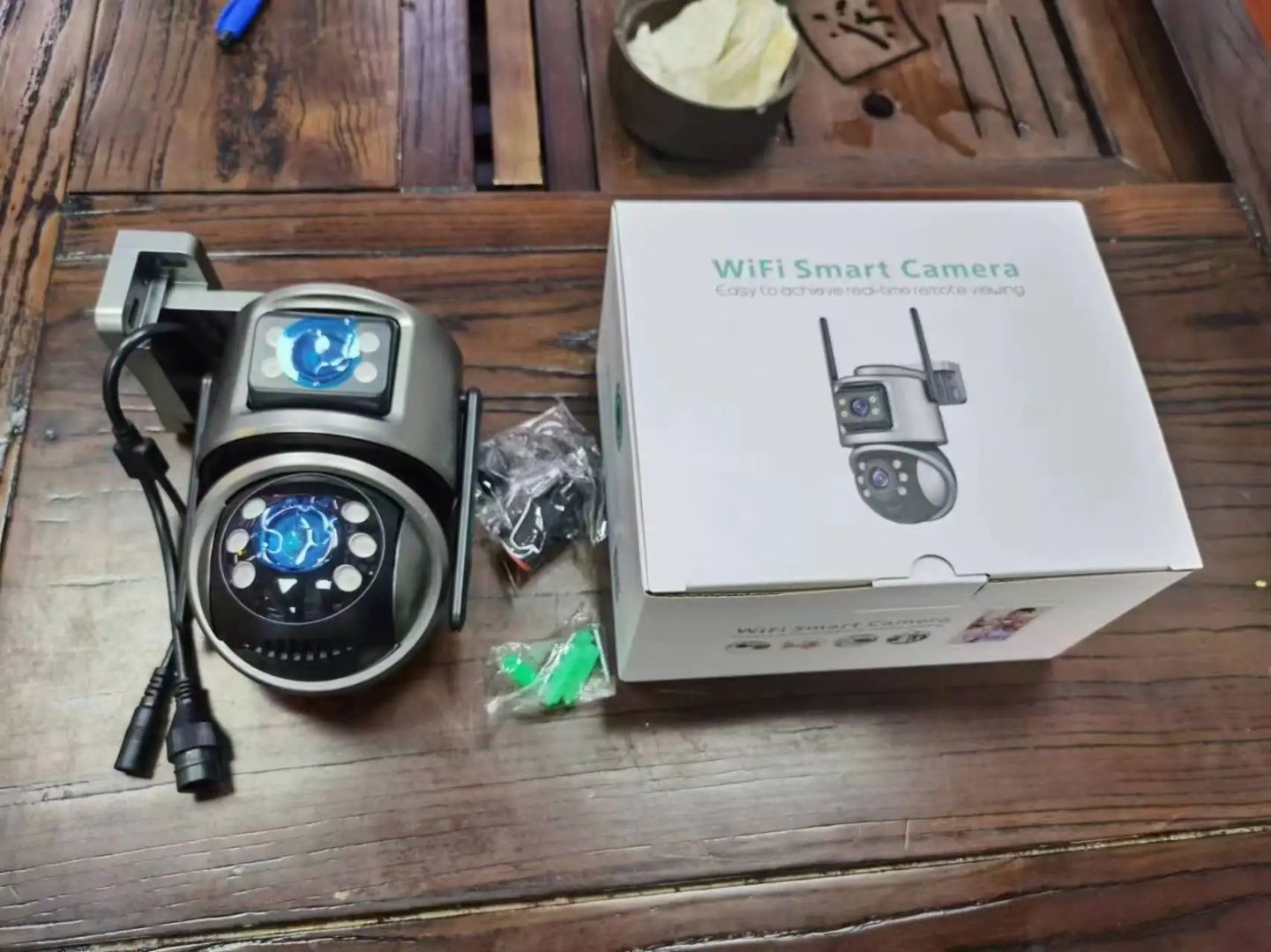 Двойна wifi камара icsee водоустоичива 6MP