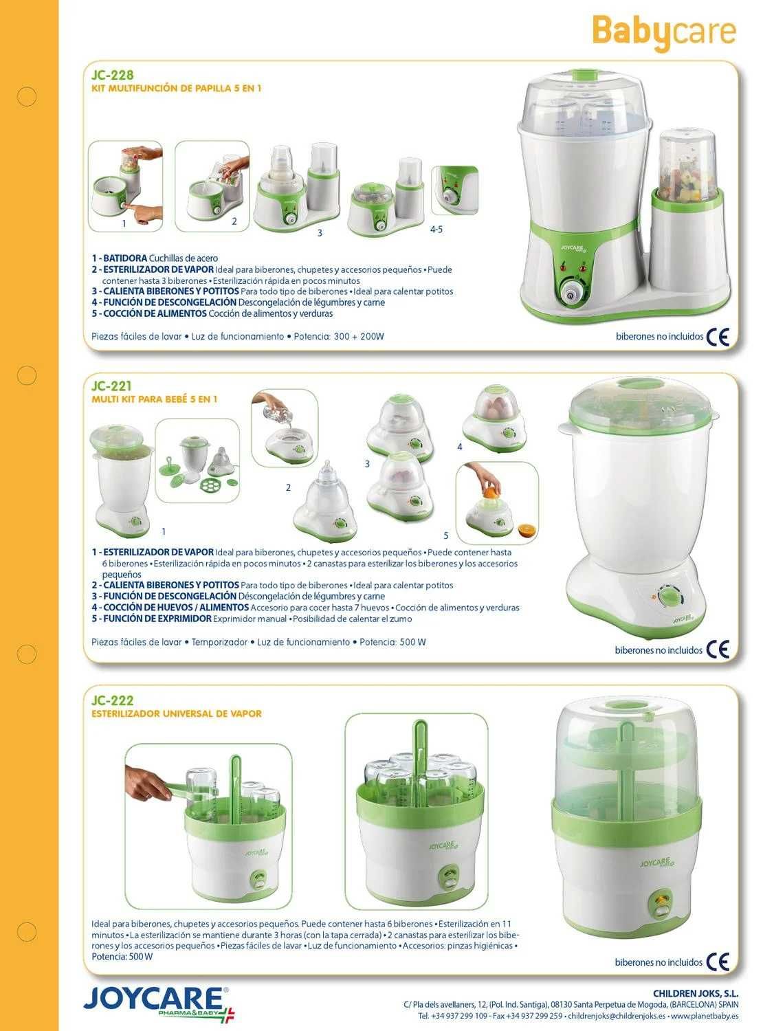 Sterilizator Joycare 5 in 1 cu Blender