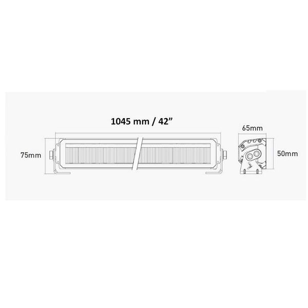 Висококачествен LED BAR диоден прожектор,175W 16500LM, 12-24V, 104.5см