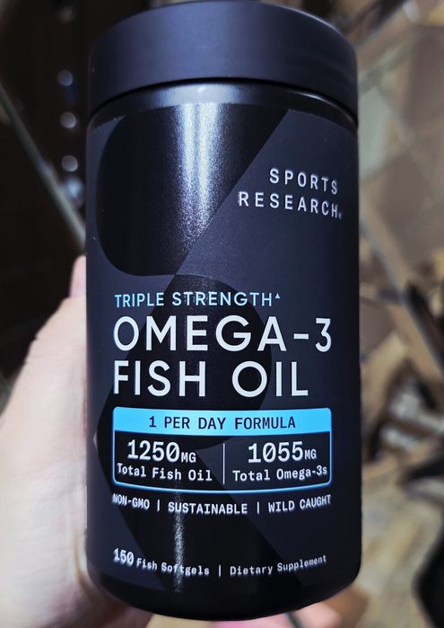 ДОСТАВКИ НЕТ Sport Research omega 3 , 150шт Made in USA