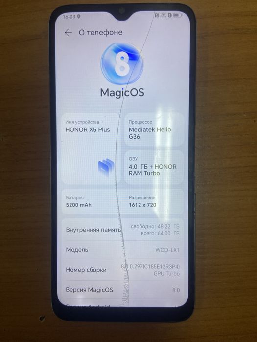 Продам honor x5 plus