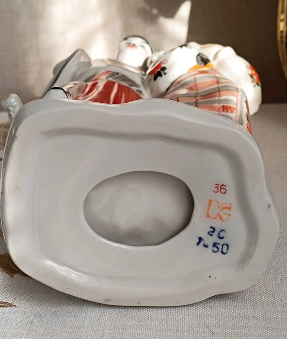 Винтажная статуэтка Левко и Галя , Майская ночь, Киев СССР