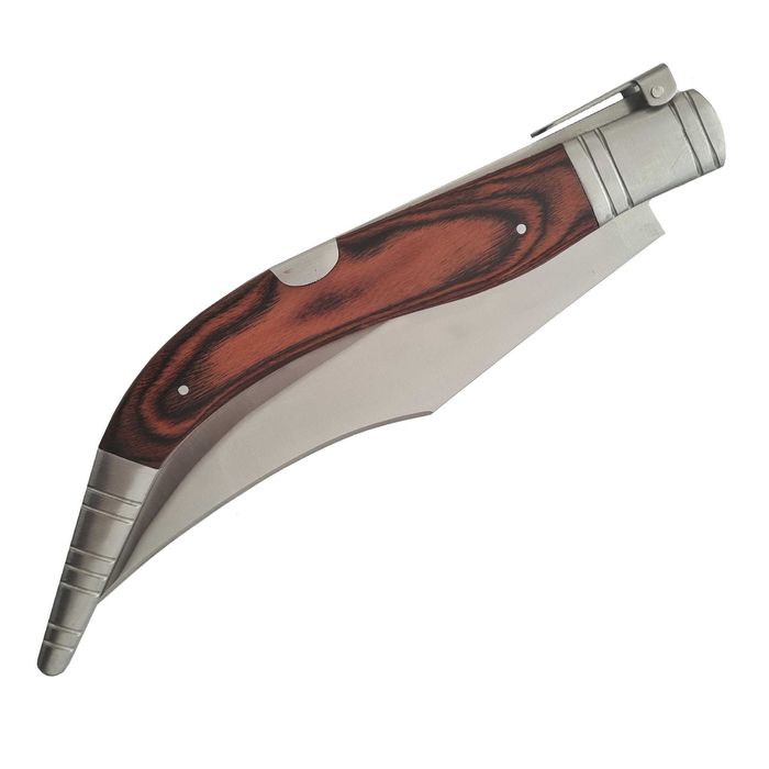 Briceag Mahon, 50 cm, Otel inoxidabil, mâner cu insertii din lemn