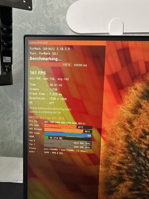 Rtx 3070 Vision OC Gigabyte белая видеокарта