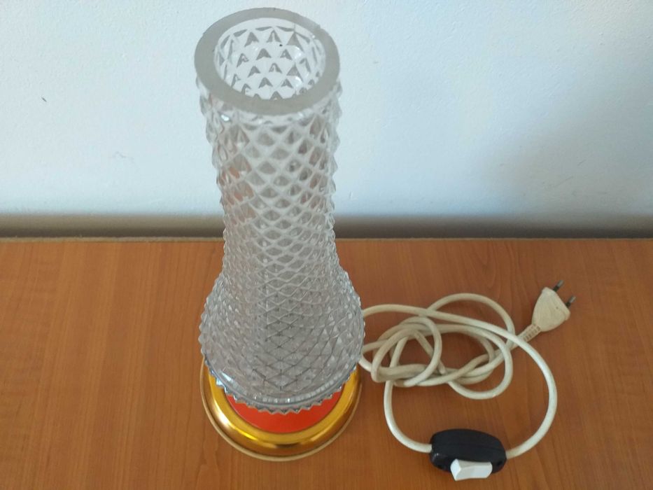 Veioza/lampa veche semicristal,anii 1970,made in Germania/vintage