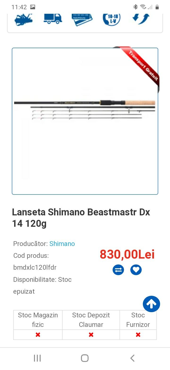 Set 2 lansete feeder shimano bestmaster 4.30m 120g 3+3buc