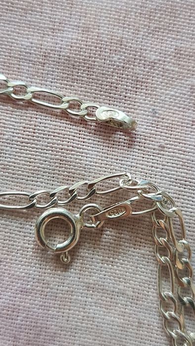 Lant argint 925 Italy,model cartier 3 zale cu una, 50 cm,nou impecabil