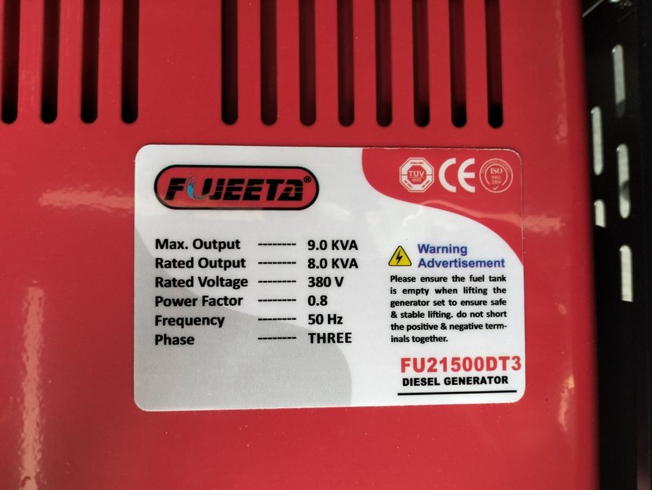 Dizel generator FUJEETA 9 KV