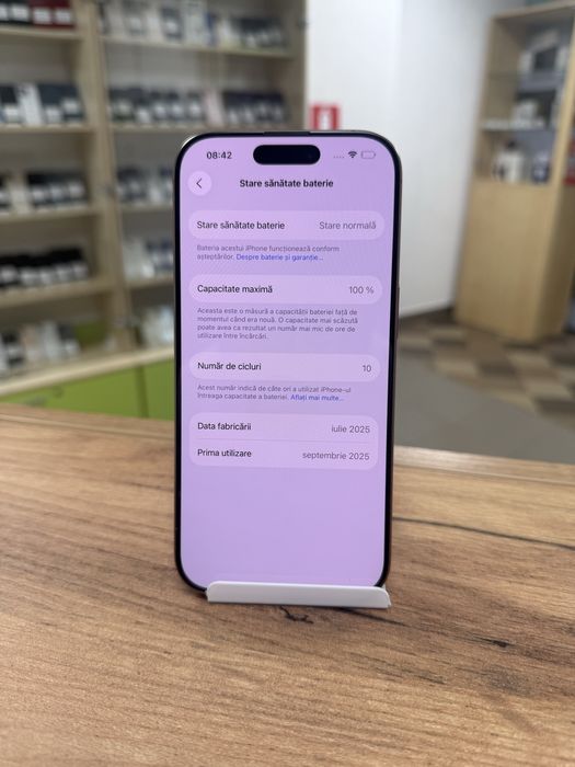 iPhone 16 Pro, memorie internă 256gb, sănătate baterie 100%