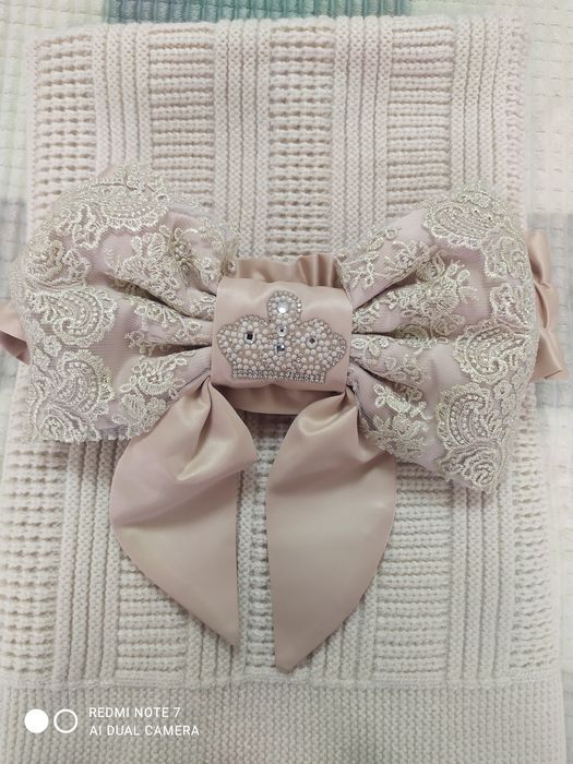 Плед-конверт, с бантом