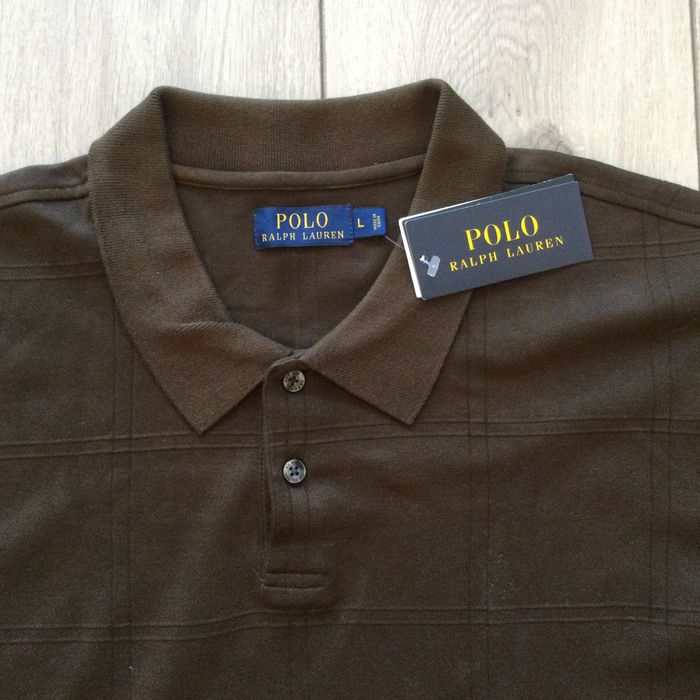 НОВА кафява поло тениска с яка POLO RALPH LAUREN размер L от САЩ